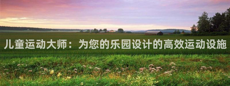 德国NG大舞台官方正版app集团:儿童运动大师:为您的乐园设